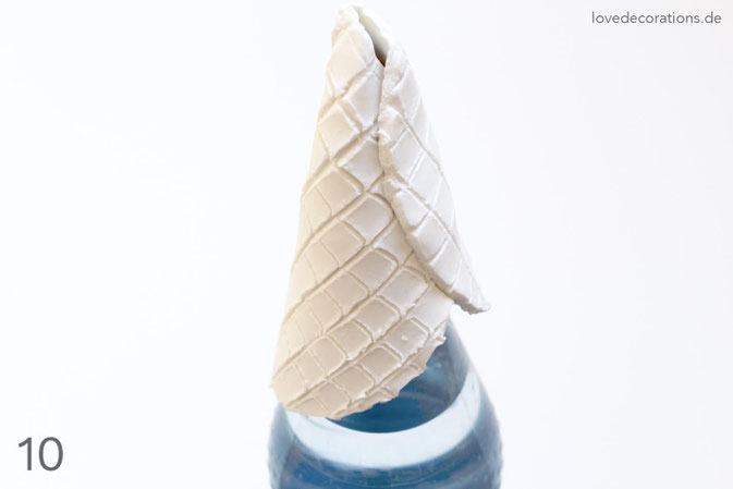 DIY Eiswaffeln aus Fimo - Schritt 10