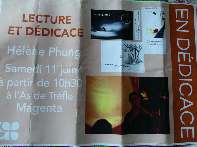 Dédicaces & lectures à la LIBRAIRIE " L'As de Trèfle" à NOUMEA en Nouvelle Calédonie 11 Juin 2016