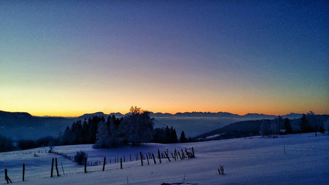 Une maison perdue au milieu des pistes de ski de fond. La perfection !