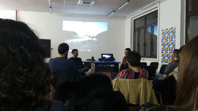 Presentazione del viaggio di Flavio Alagia (destra nella foto) con Damiano Cason (sinistra)
