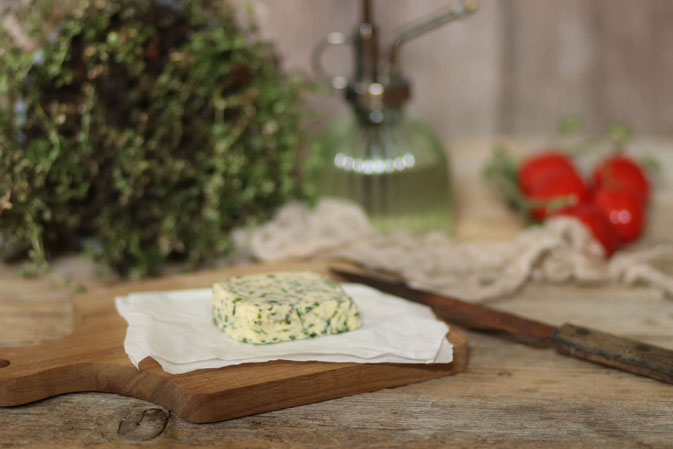 handgemachte Butter aus Schlagobers