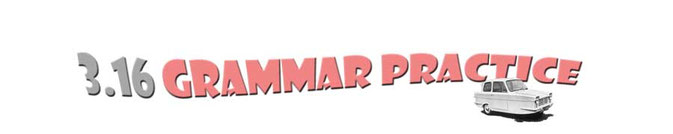 3.16. English language student grammar practice
