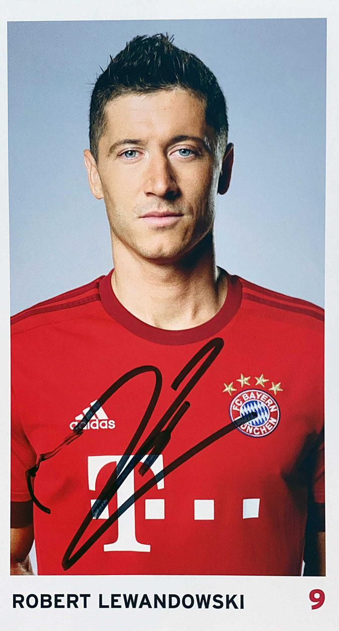 Autograph Robert Lewandowski Autogramm