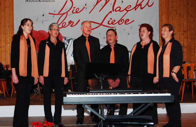 2012: Erster Auftritt des Ensembles beim Mottokonzert "Die Macht der Liebe"