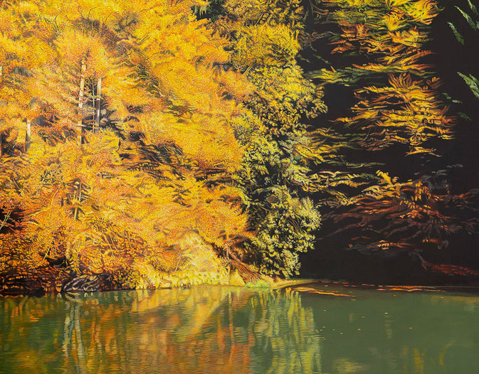 Garten Eden 4 | 2013 | 60 x 200 cm | Acryl auf Baumwolle