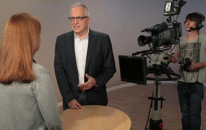 TV Studio Interviewtraining Peter Rueben Medientraining