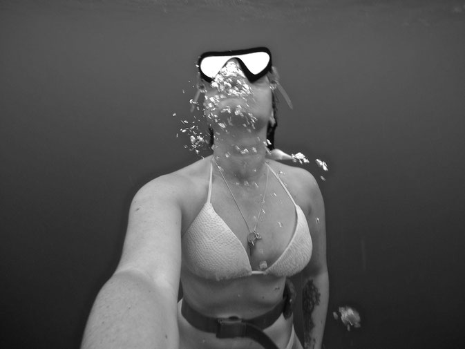 scuba diver girl