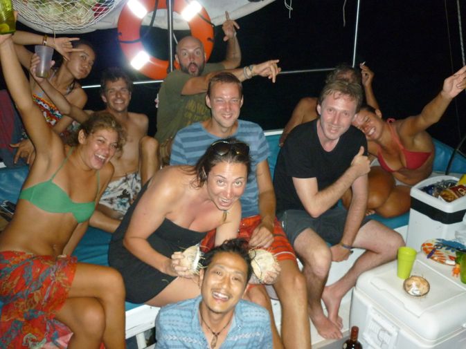 Epic boat crew - some where in the Pacific between Colombia and Panama