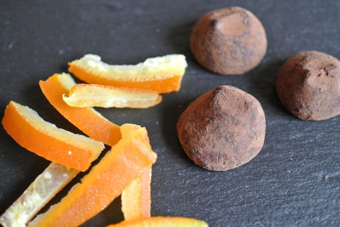 Orangenschalen kandiert