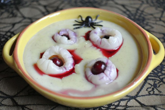 Schnell gemachte ruselige Augen in Eiter für Halloween