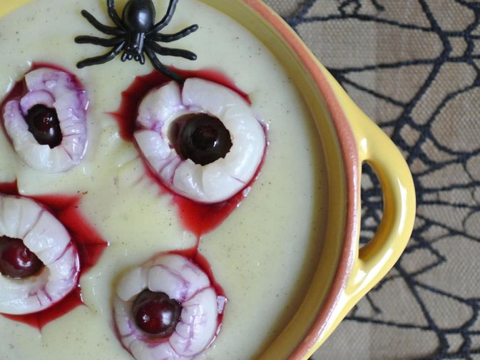 Schnell gemachte ruselige Augen in Eiter für Halloween