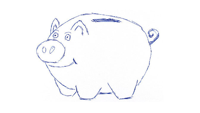 Das klassische Symbol für das Sparen - ein Sparschwein