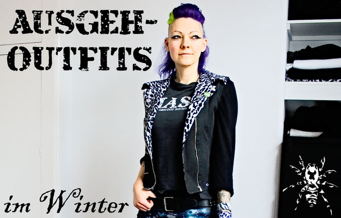 Ausgehoutfits im Winter - Zebraspider DIY Anti-Fashion Blog