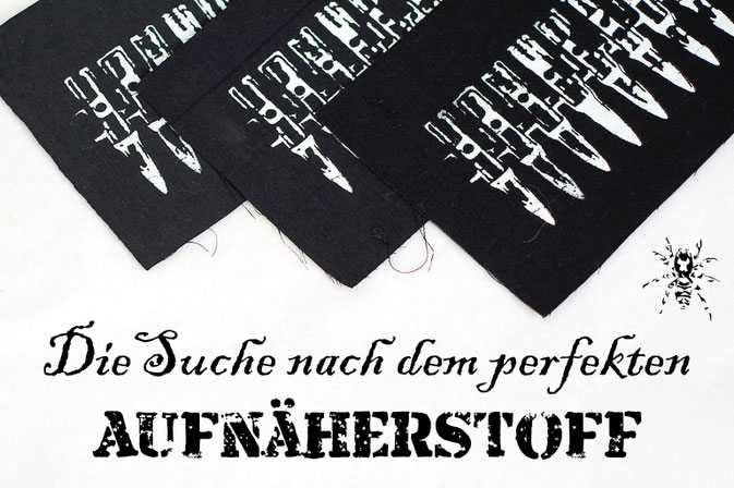 Die Suche nach dem perfekten Aufnäherstoff aus Biobaumwolle - Zebraspider DIY Anti-Fashion Blog