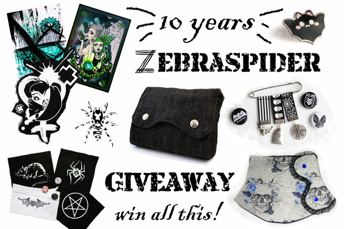 10 years - Zebraspider Giveaway - gewinne dieses Paket - Zebraspider DIY Anti-Fashion Blog