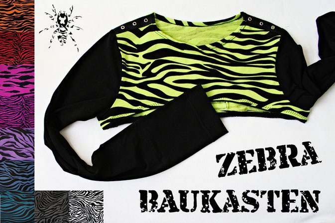 Der Zebra-Baukasten - individualisierbare Röcke und Shrugs - Zebraspider DIY Anti-Fashion Blog
