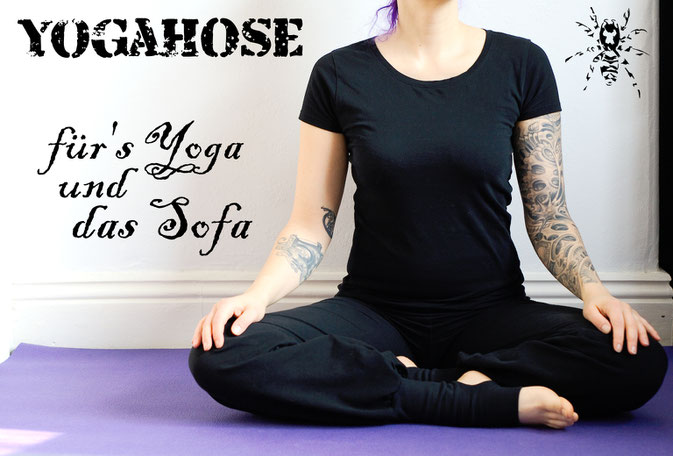 Yogahose für's Yoga und das Sofa - Zebraspider DIY Anti-Fashion Blog