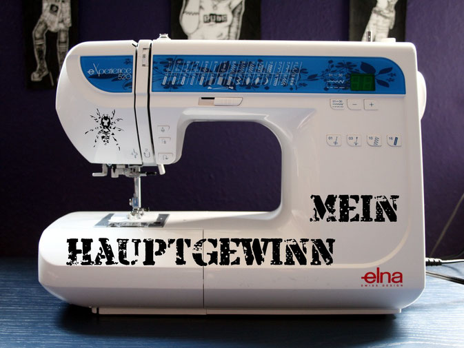 Mein Hauptgewinn - Elna experience 520 Nähmaschine - Zebraspider Blog