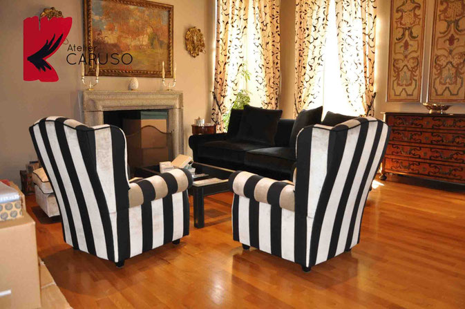 Tendaggi torino atelier tessuti arredamento tende tendaggi interni Poltrone bergere in tessuto