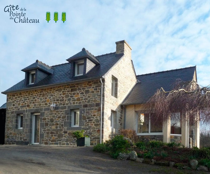 Gîte de la Pointe du Chateau à Logonna-Daoulas en rade de Brest (Finistère 29)