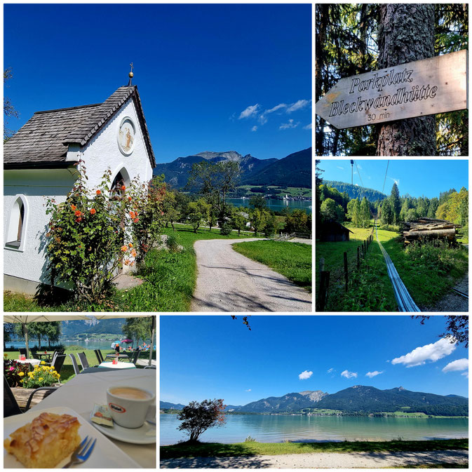 babebi-ontour.com, Hatschn&Haxln, durch ganz Österreich, Wolfgangsee, Strobl am Wolfgangsee, Bleckwand, Ofenloch, Wanderung, Panorama, Badesee, Bleckwandhütte, 