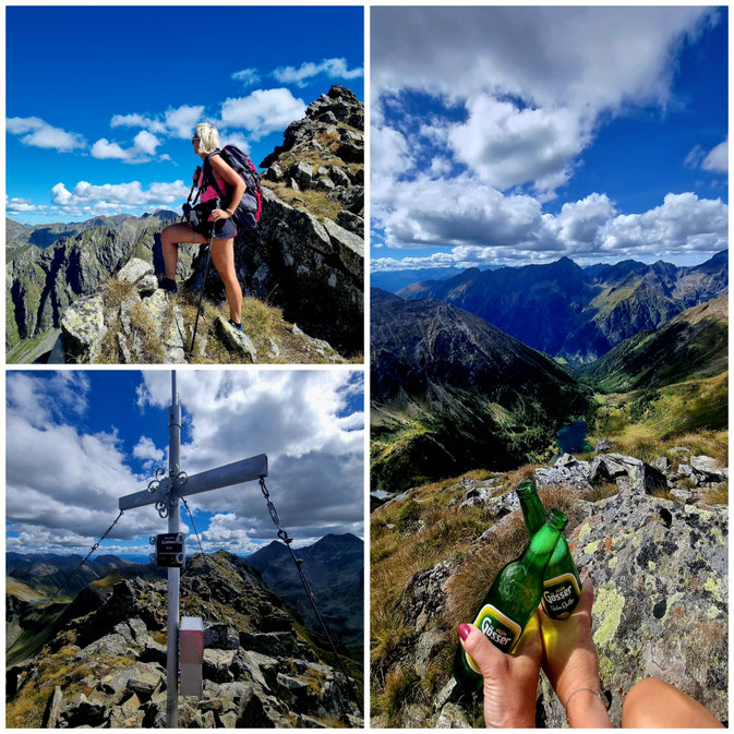babebi-ontour.com, Hatschn&Haxln, durch ganz Österreich, Lungau, Lessachtal, Laßhofer Alm, Bergseen, Landschitzseen, Schöneck, steirisches Schöneck, Stille, Wanderung abseits des Trubels, Bergsee baden, Gipfelglück