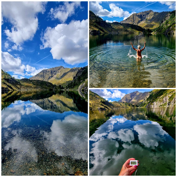 babebi-ontour.com, Hatschn&Haxln, durch ganz Österreich, Lungau, Lessachtal, Laßhofer Alm, Bergseen, Landschitzseen, Schöneck, steirisches Schöneck, Stille, Wanderung abseits des Trubels, Bergsee baden, Gipfelglück