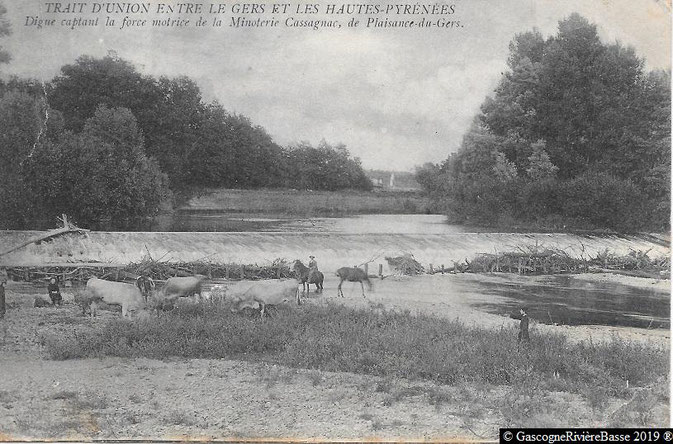 La digue des Charrutots Tieste Uragnoux canal de Cassagnac