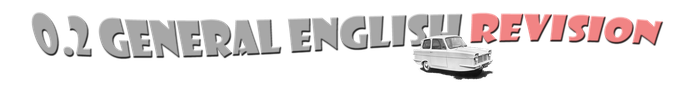 '0.2 General English revision' and vintage 1960s car