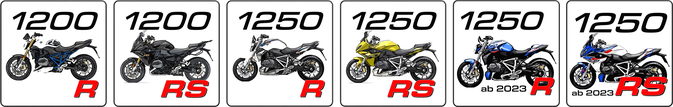 BMW R 1200 R, BMW R 1200 RS, BMW R 1250 R, BMW R 1250 RS, 