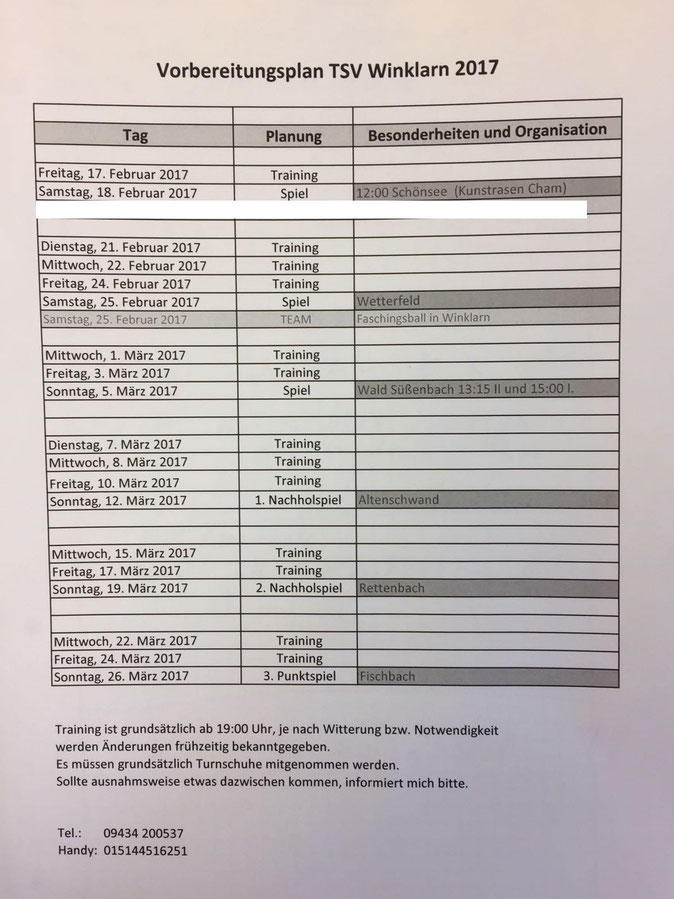 Die Vorbereitung auf die Rückrunde steht auf dem Programm. Die Elf um Trainer Schille will unbedingt den Klassenerhalt in der Kreisklasse Mitte anstreben