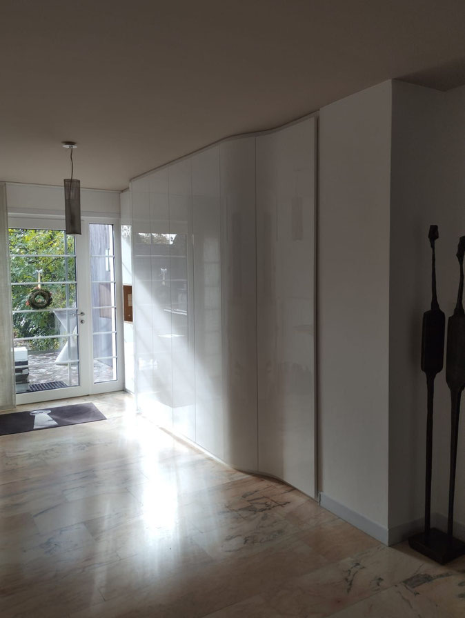 Facades d'agencement d'entrée - haut brillant poli et lustré