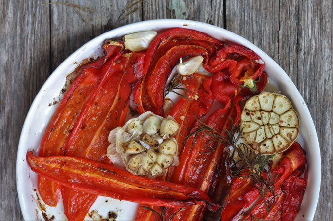 Paprika aus dem Backofen