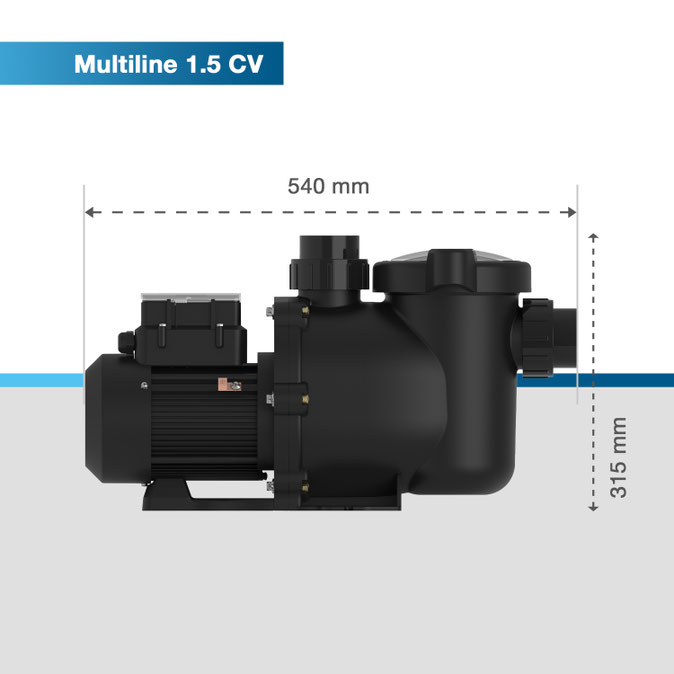 Dimensioni pompe di filtrazione Multiline
