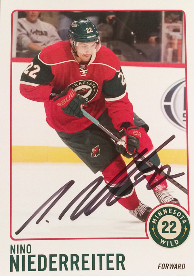 Autograph Nino Niederreiter Autogramm