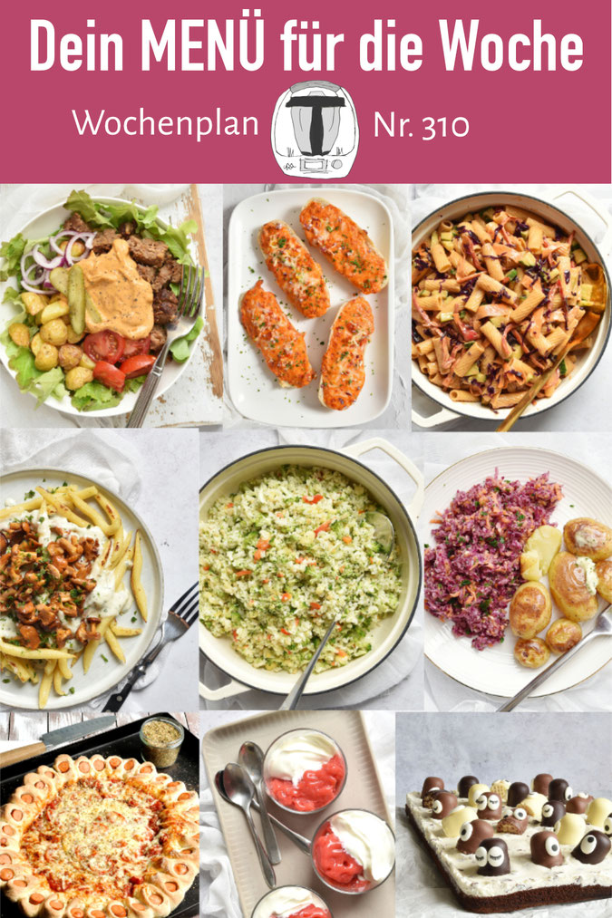 Der Wochenplan für sommerliche Tage mit leckeren Gerichten, die einfach und schnell zu machen sind, Essensplan, Food Inspiration, 10 leckere Rezepte, vegetarisch vegan mit Fleisch alles machbar Nr 310