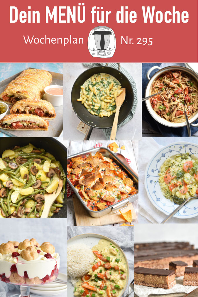 Wochenplan 295 - deine wöchentliche Quelle für neue Rezeptideen für alltagstaugliche Rezepte für die ganze Familie, abwechslungsreich und immer lecker, Rezepte für den Thermomix