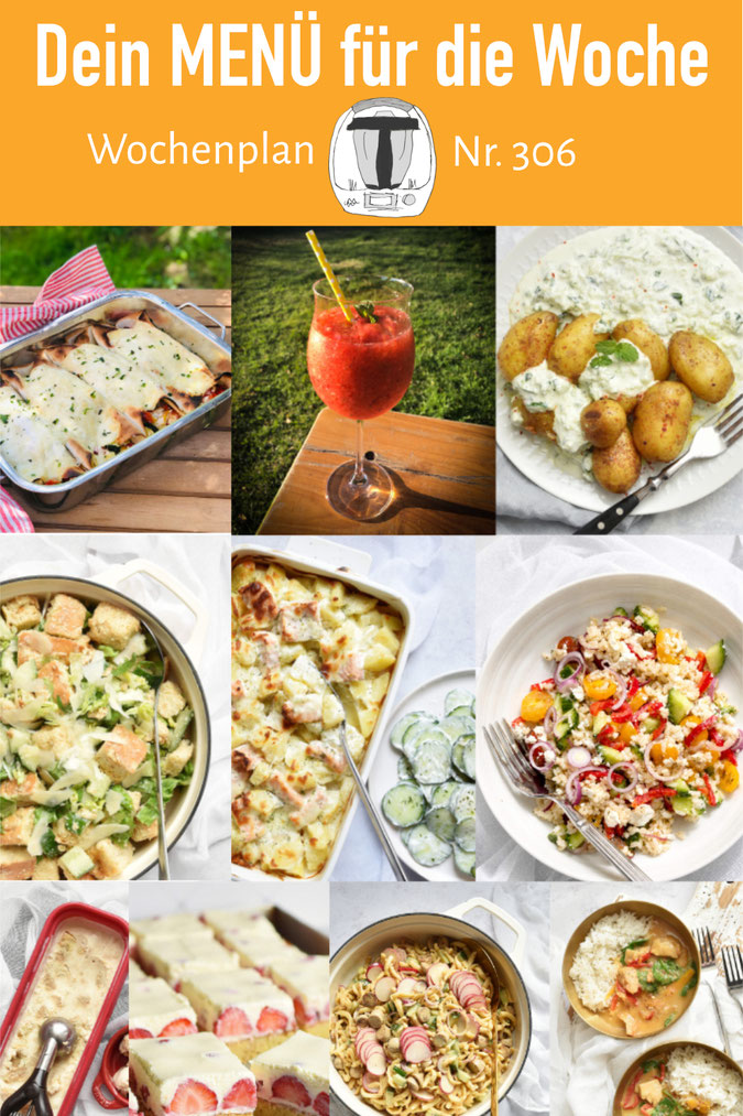 Der Wochenplan für die heißen Tage im Sommer mit leckeren Gerichten, die auch bei Hitze schmecken und nicht zu schwer sind, Essensplan, Food Inspiration, 10 leckere Rezepte, vegetarisch vegan mit Fleisch alles machbar