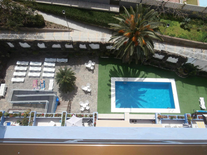 Blick auf den Pool