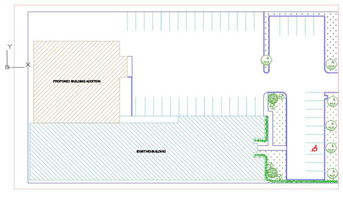 AutoCAD　敷地図　レイアウト