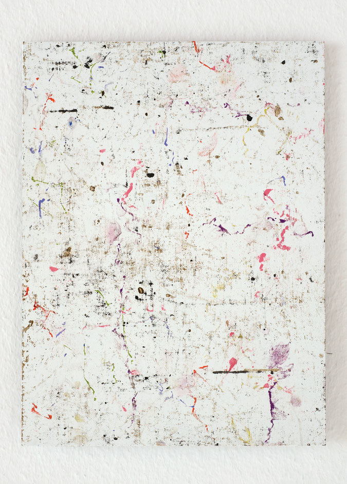 o. T., 2010, Ölstifte, Pastell auf Aluminium