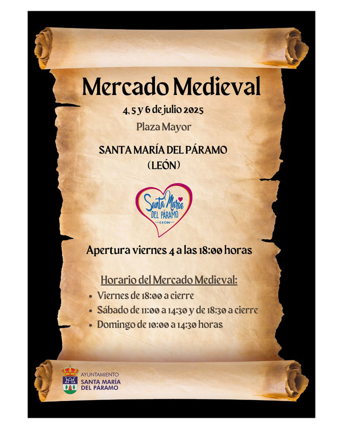 Programa del Mercado Medieval de Santa Maria del Paramo
