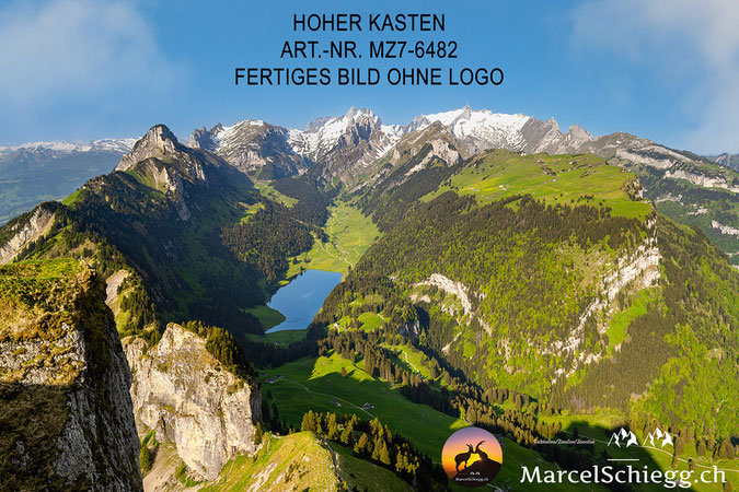 Hoher Kasten, Sonnenuntergang, Alpsteinpanorama