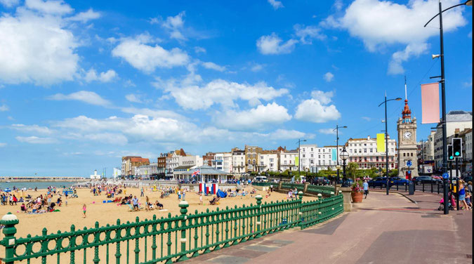 The ever-popular Margate seafront
