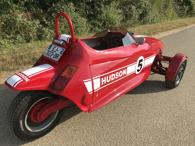hudson free spirit monoplace homologuée route course racing vhc renault 5 piste circuit 3 roues