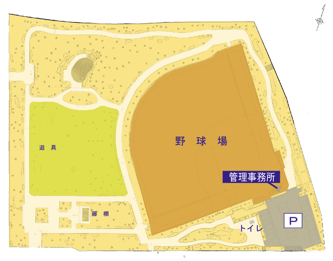 北野公園案内図