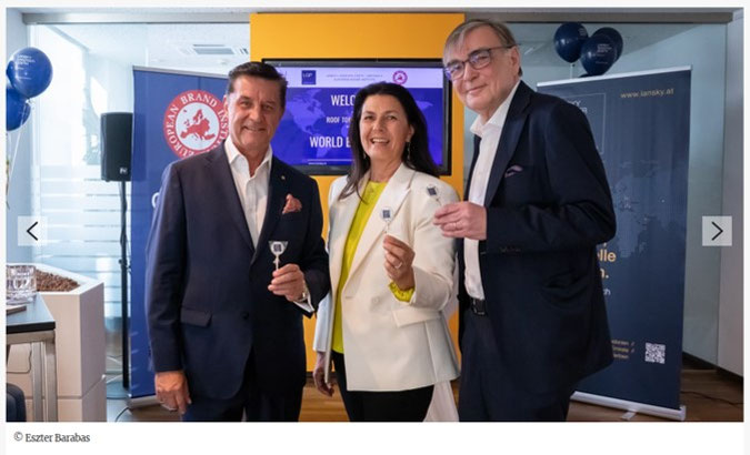(c)NEWS Eszter Barabas v.l.n.r.: Gerhard Hrebicek, EBI, Renate Altenhofer, EBI, Gerald Ganzger, LGP