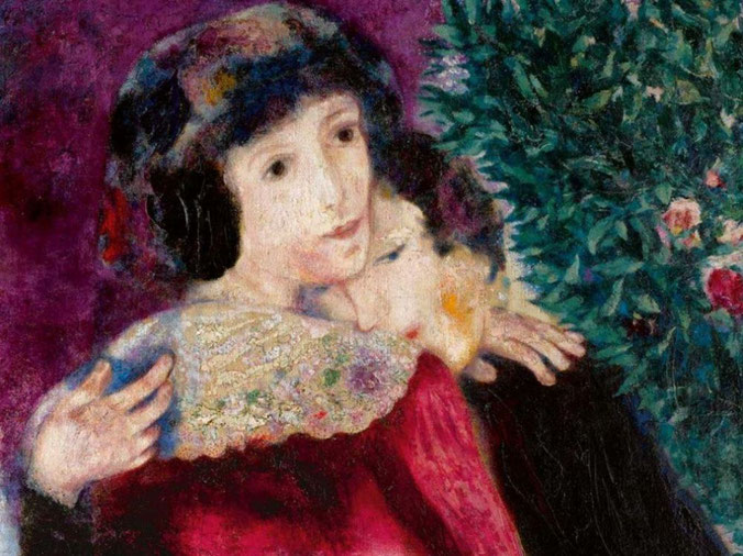 Chagall - Les Amoureux (detail)