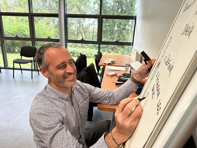 Gwenaël Masson en facilitation graphique