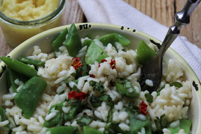 Bohnenrisotto